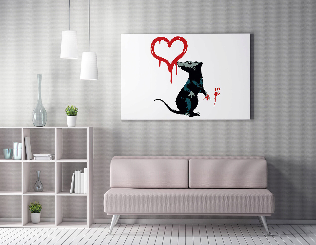 Tablou decorativ, WY129 (70 x 100), Canvas imprimat, Multicolor - imagine 4